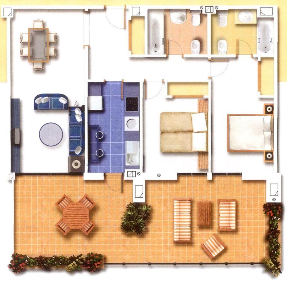 Salinas. Apartment For 4. Terrace/Parking/Pools/Gym/4Mins Beach Estepona Exteriér fotografie